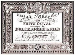 Dubied Pere & Fils Absinthe Label